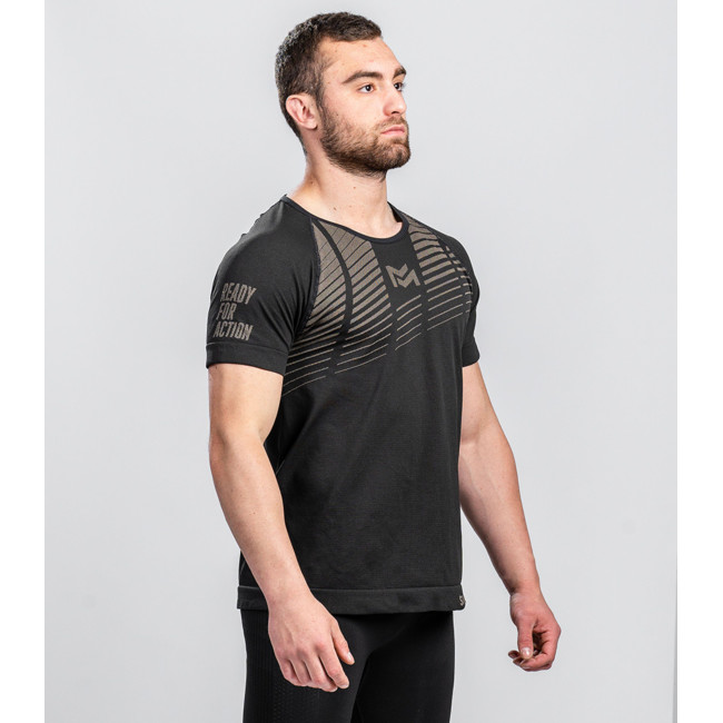 T-shirt RUSH Active Line Noir Tan - Summit Outdoor