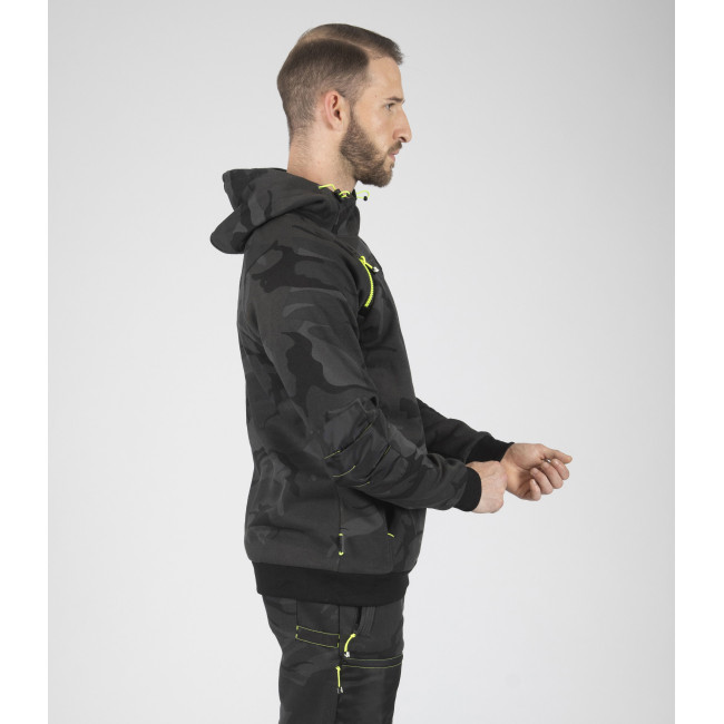 Arbeits-Kapuzenpullover ALCA Grau-Camo - Nine Worths by North Ways