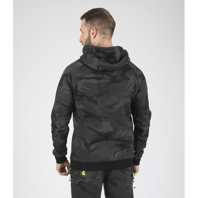 Arbeits-Kapuzenpullover ALCA Grau-Camo - Nine Worths by North Ways