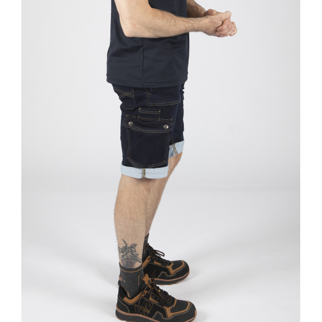 Bermuda de travail BOLT raw jean - Nine Worths by North Ways