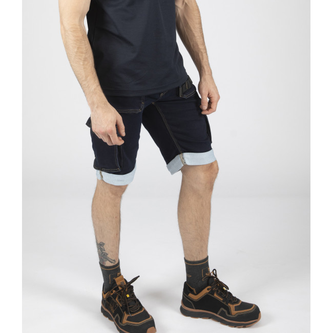 Bermuda de travail BOLT raw jean - Nine Worths by North Ways