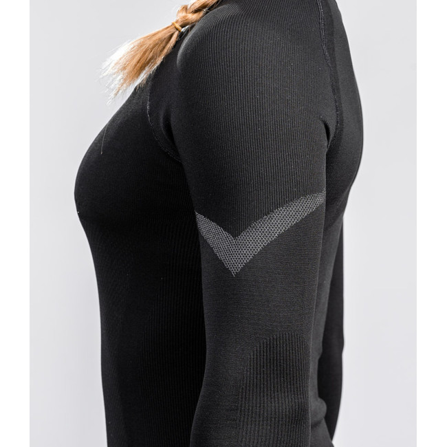 Tee-shirt Extrême Line ANNAPURNA Femme Noir manches longues - Summit Outdoor