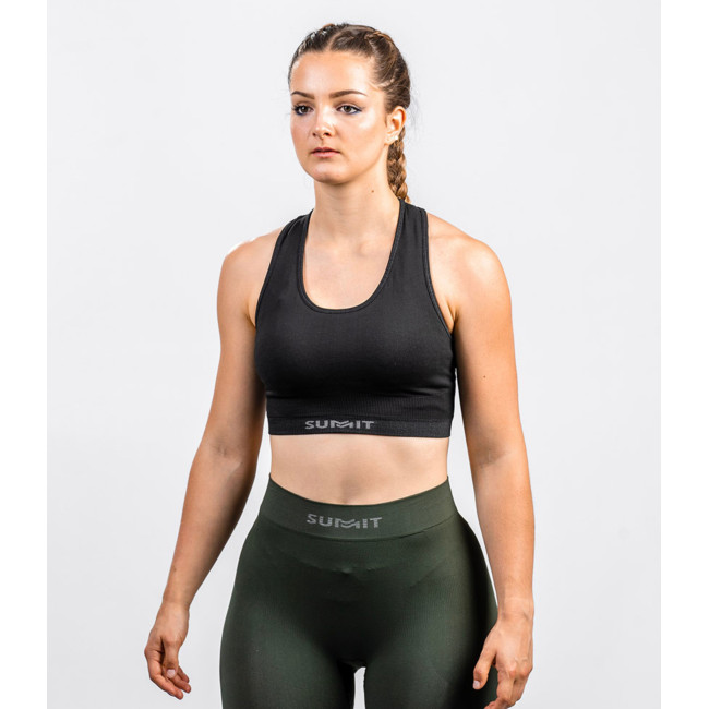 Biustonosz sportowy damski ARIANE czarny - Summit Outdoor
