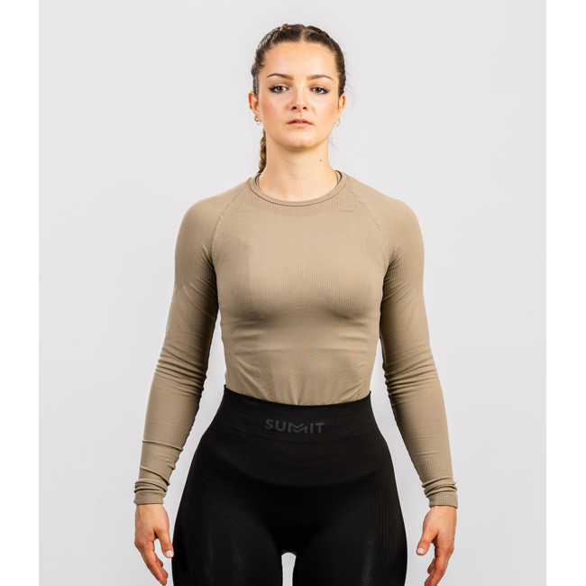 Damen Technical Langarm-T-Shirt Coyote - Summit Outdoor