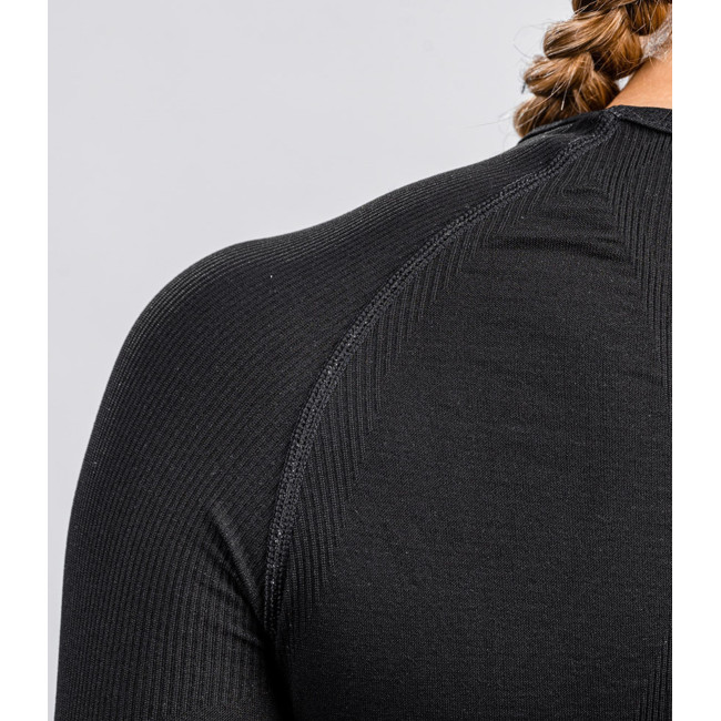 Tee-shirt Technical SEQUOIA femme manches longues Noir - Summit Outdoor
