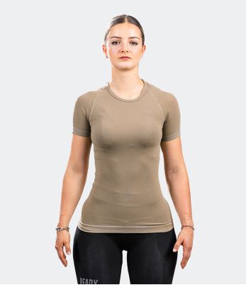 Tee-shirt manches courtes HÉLIUM Active Line femme coyote - Summit Outdoor