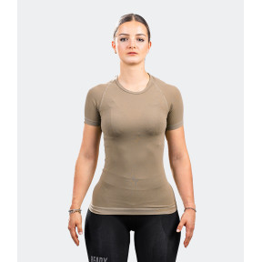 Tee-shirt manches courtes HÉLIUM Active Line femme coyote - Summit Outdoor