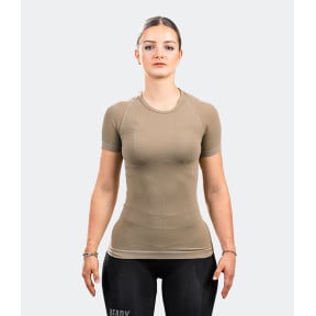 Tee-shirt manches courtes HÉLIUM Active Line femme coyote - Summit Outdoor