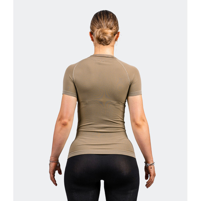 T-shirt korte mouwen HÉLIUM Active Line dames coyote - Summit Outdoor