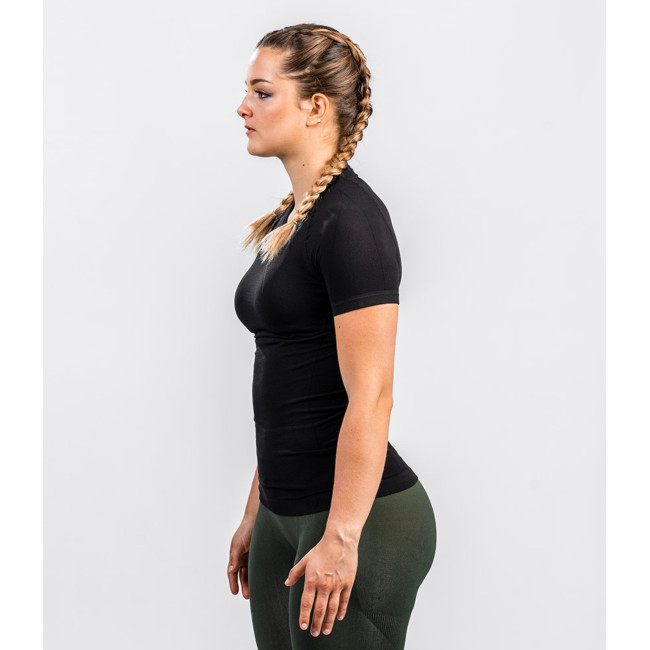 Tee-shirt manches courtes HÉLIUM Active Line femme noir - Summit Outdoor