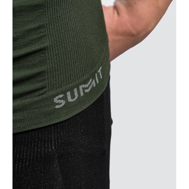 TEE-SHIRT TECHNICAL LINE ACTION MANCHES COURTES VERT OD - SUMMIT OUTDOOR
