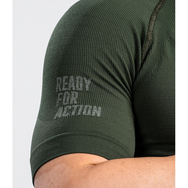 TEE-SHIRT TECHNICAL LINE ACTION MANCHES COURTES VERT OD - SUMMIT OUTDOOR