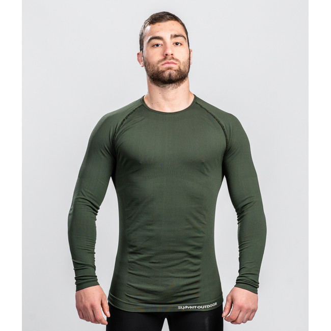T-shirt ML ATACAMA Technical Line Okrągły dekolt Zielony OD - Summit Outdoor