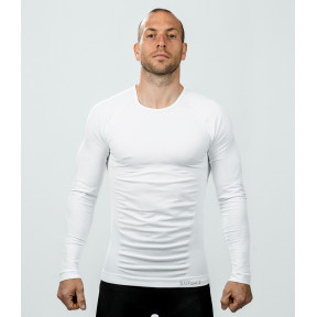 T-shirt ML Technical Line ATACAMA Ronde hals Wit - Summit Outdoor
