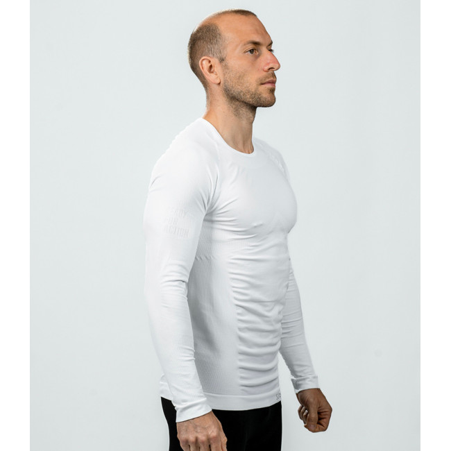 T-shirt ML Technical Line ATACAMA Ronde hals Wit - Summit Outdoor