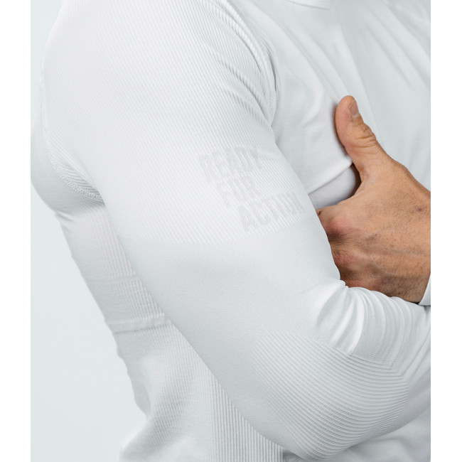 Tee-shirt ML Technical Line ATACAMA Col rond Blanc - Summit Outdoor