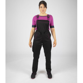 Damen-Arbeitslatzhose EDITH - Schwarz - Nine Worths by North Ways
