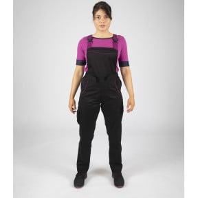 Damen-Arbeitslatzhose EDITH - Schwarz - Nine Worths by North Ways