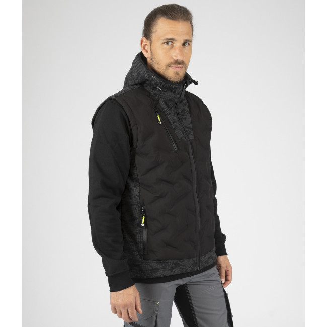 Ärmellose Arbeitsdaunenjacke BARRES Schwarz - North Ways