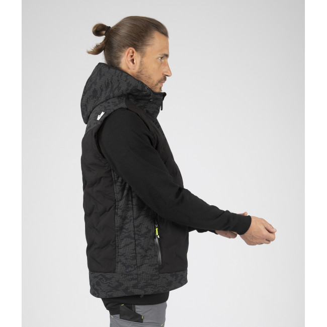 Ärmellose Arbeitsdaunenjacke BARRES Schwarz - North Ways