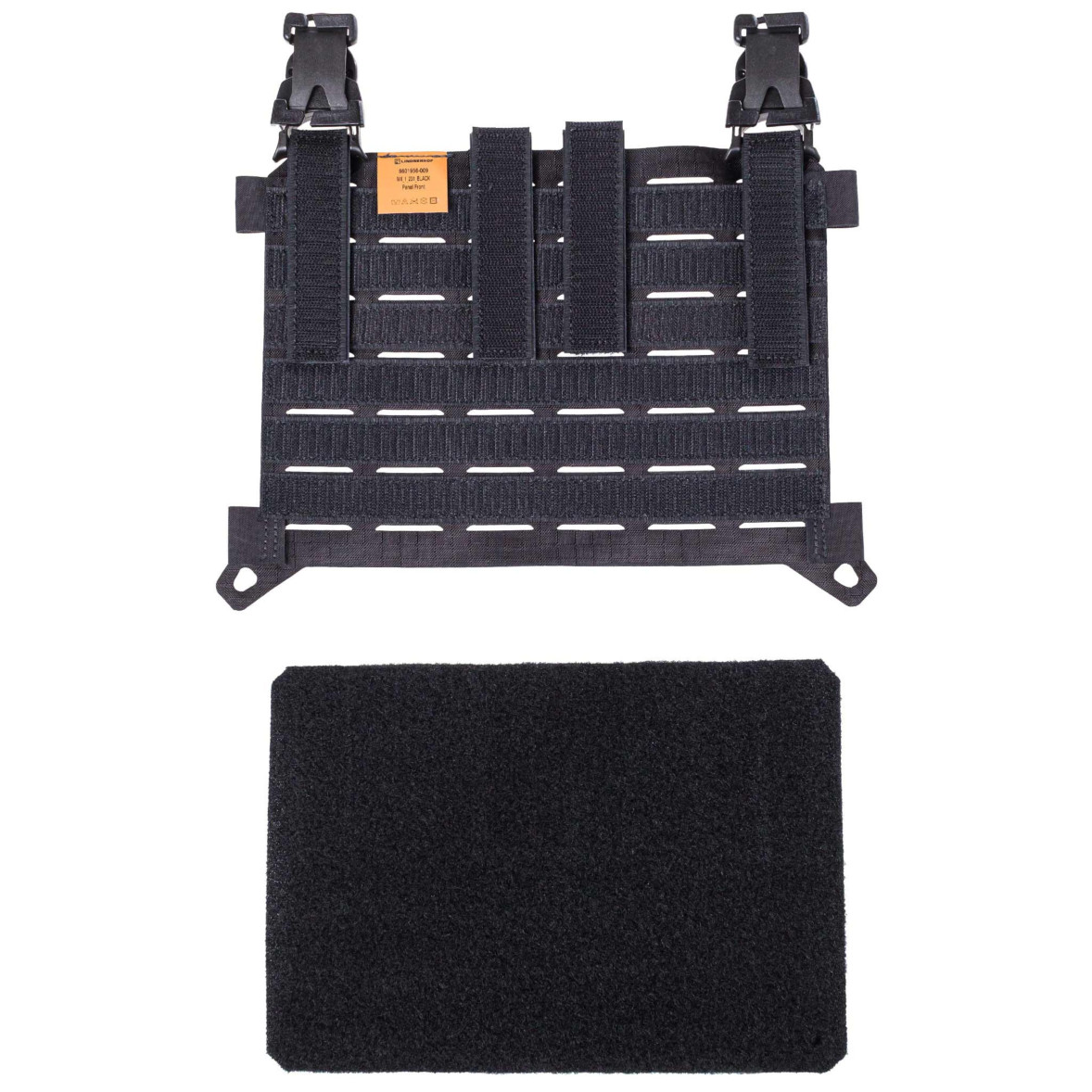 TOPTACPRO Pochette tactique d'administration pour gilet, plaque MOLLE, support de téléphone portable, support de téléphone portable à dégagement rapide, boucle magnétique en nylon 500D (noir