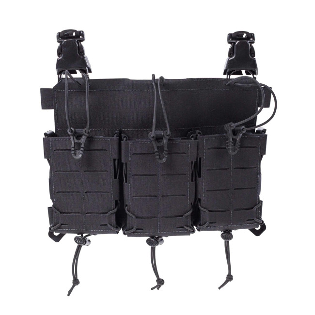Voorpaneel voor kogelwerende vest met drievoudige multi-kaliber magazijnhouder MX234 - Zwart - Lindnerhof