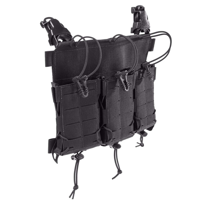 Panneau avant pour gilet porte-plaques avec porte chargeur triple multi-calibre MX234 -Noir - Lindnerhof