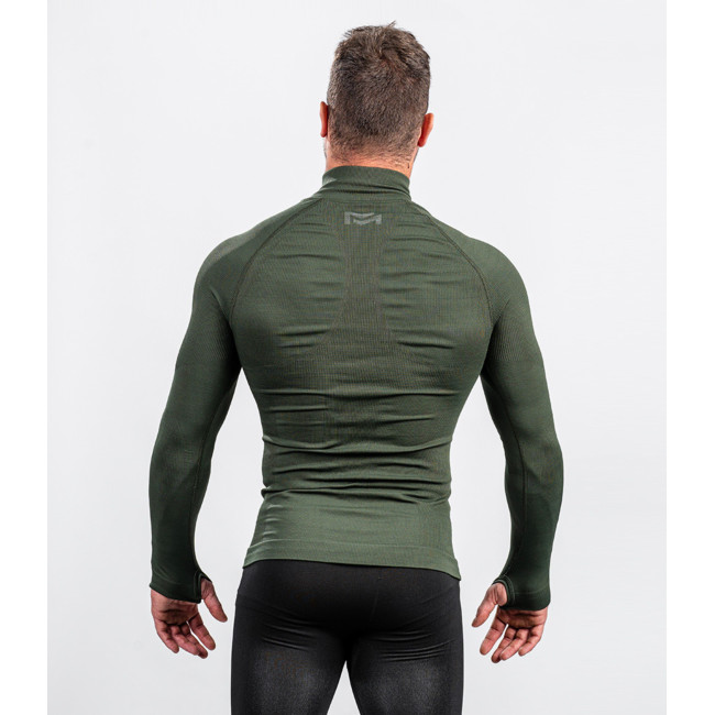 Sweat col zip ALASKA Extreme line Vert OD - Summit Outdoor