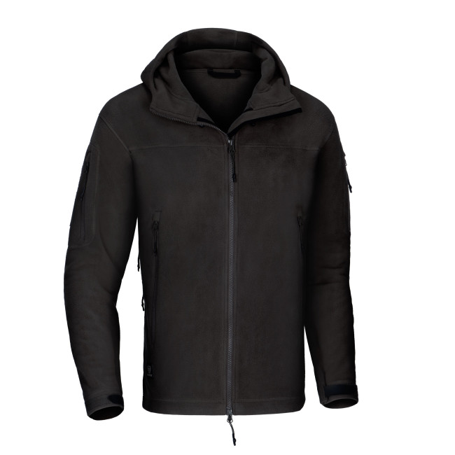 AR T.O.R.D. Fleecejacke mit Kapuze Schwarz - Outrider