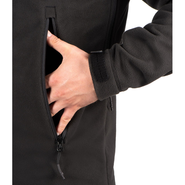 Veste polaire à capuche AR T.O.R.D. Noire - Outrider