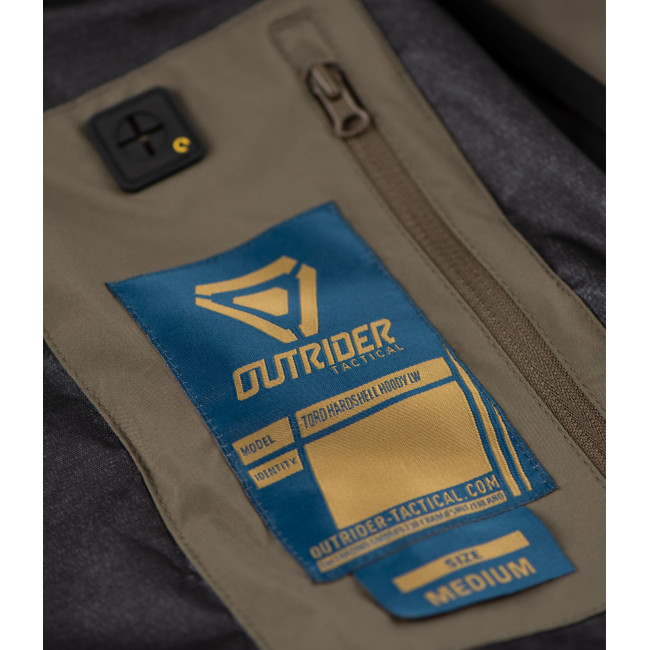 Veste Hardshel à capuche LW T.O.R.D. Vert Ranger - Outrider