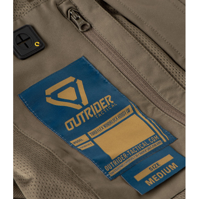 Winddichte jas met capuchon LW T.O.R.D. Ranger Groen - Outrider