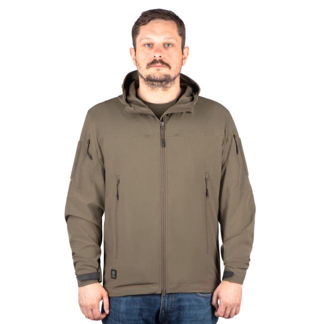 Ranger-grüne LW T.O.R.D. Windjacke mit Kapuze - Outrider