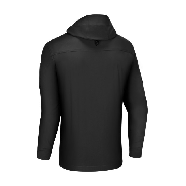 Schwarze LW T.O.R.D. Windjacke mit Kapuze - Outrider