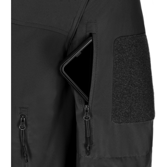 Schwarze LW T.O.R.D. Windjacke mit Kapuze - Outrider
