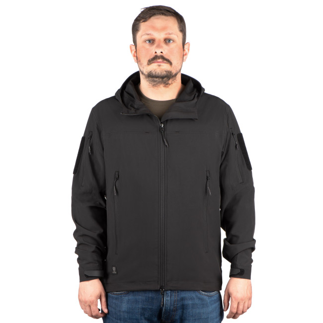 Veste coupe-vent à capuche LW T.O.R.D. Noire - Outrider