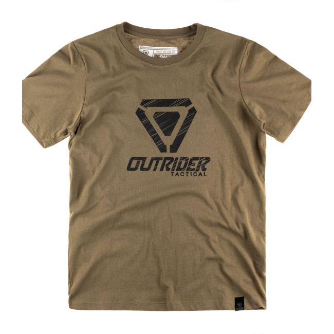 OT T-shirt met gestreept logo Krokodil - Outrider