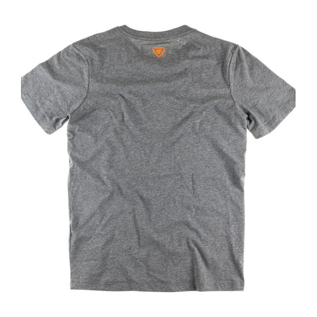 OT T-shirt met gestreept logo Grijs gemêleerd - Outrider