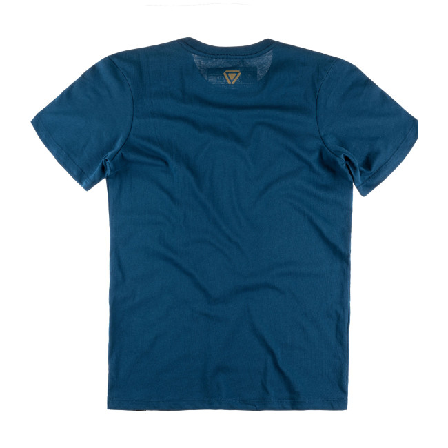 OT T-Shirt mit gestreiftem Logo Blau - Outrider