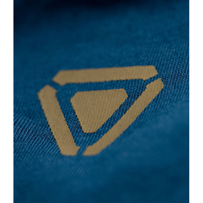 T-shirt OT met gestreept logo Blauw - Outrider