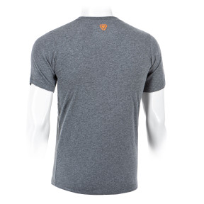 T-shirt OT met halftoon logo Grijs gemêleerd - Outrider