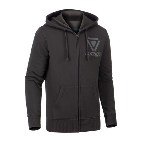 OT Kapuzenpullover mit Reißverschluss und Logo Schwarz - Outrider