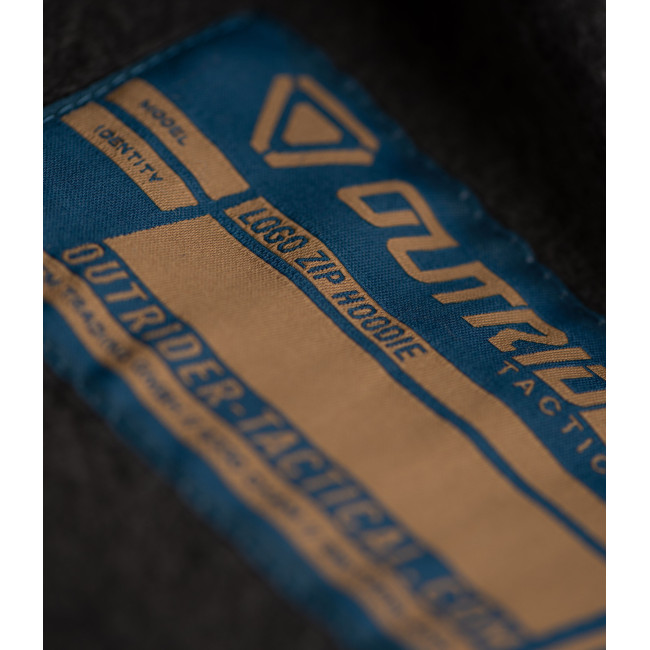Sweat à capuche zippé OT avec logo Noir - Outrider