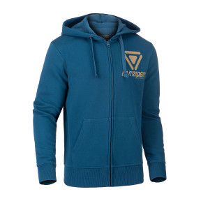 Sweat à capuche zippé OT avec logo Bleu - Outrider