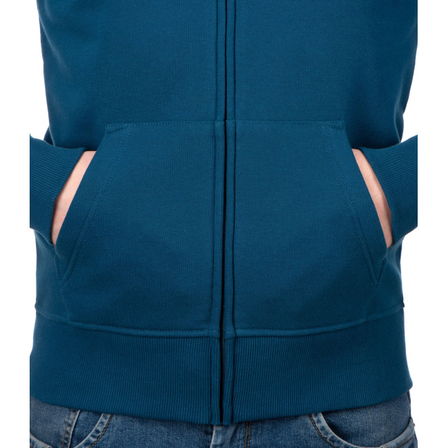 Bluza z kapturem na zamek OT z logo Niebieska - Outrider