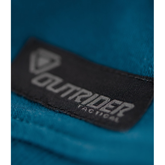 Bluza z kapturem na zamek OT z logo Niebieska - Outrider