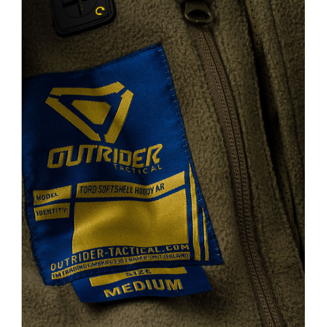 Softshell met capuchon AR T.O.R.D. Ranger Groen - Outrider