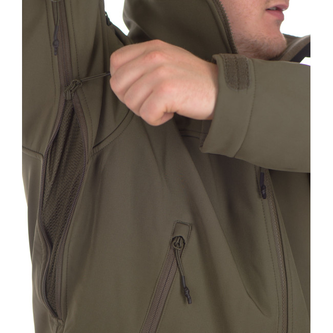 Softshell met capuchon AR T.O.R.D. Ranger Groen - Outrider