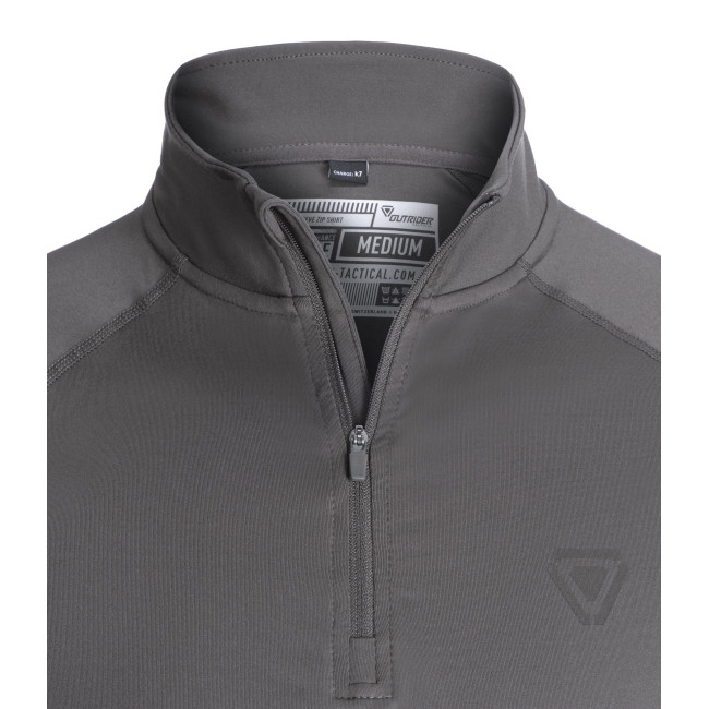 Chemise zippée à manches longues T.O.R.D. Gris Loup - Outrider