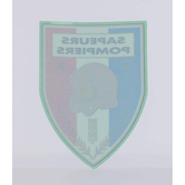 Driehoekige sticker Brandweer
